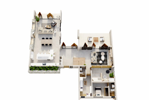 Villa B1_planta3d PB